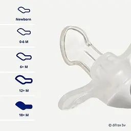Пустушка силіконова Difrax Dental 0-6 міс, Brick (799 Brick) - мініатюра 6