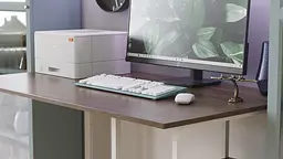 Комп'ютерний стіл Ferrum-decor Кевін 75x120x60 білий ДСП Дуб Сонома Труфель 16мм (FRD-101251) - мініатюра 3
