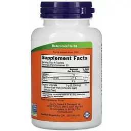 Хлорела Now Foods Chlorella 500 мг 200 таблеток - мініатюра 2
