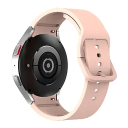 Ремінець для Samsung Galaxy Watch 4 44mm - бежевий ширина кріплення 20мм силікон Watchbands Color Angle (W29-5WB10289017) - мініатюра 2