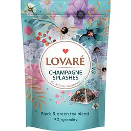 Чай Lovare Champagne splashes у пірамідках 50 шт. 