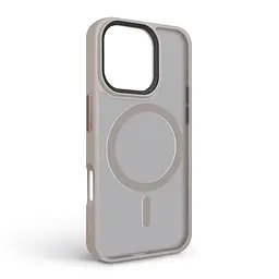 Чехол для Apple iPhone 16 Pro, Uniq MagCase, бежевый, противоударный, панель-накладка с MagSafe, ударопрочный TPU+PC, с магнитом MagSafe, поддержка полноценной беспроводной зарядки, ArmorStandart (ARM79508) - мініатюра 2