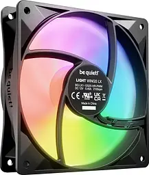 Вентилятор be quiet! Light Wings LX 120mm PWM High-Speed 3-Pack Black (BL124) - мініатюра 2