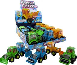 Іграшка Бульдозер із жувальними гумками Kidsmania Bubble Mania Bubble Dozer Trucks 17 г - мініатюра 6