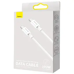 Дата кабель Baseus Superior Series Fast Charging Type-C to Type-C PD 100W (1m) (CATYS-B) Білий - мініатюра 5