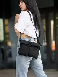 Сумка жіноча Sambag Dalas чорна 20 х 25 х 4 см (70301065)