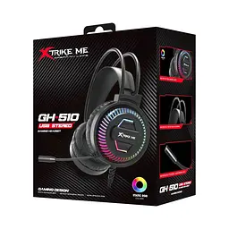 Ігрова гарнітура Xtrike Me GH-510 USB RGB Black (GH-510) - мініатюра 4