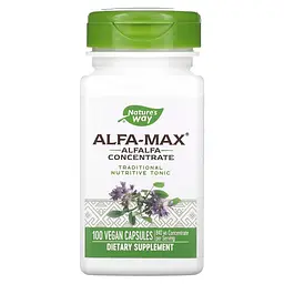 Концентрат люцерни Nature's Way Alfa-Max, 100 капсул для підтримки загального здоров'я
