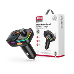 ФМ-Модулятор XO BCC09 Smart Bluetooth MP3 TF card slot +PD 25W Чорний - мініатюра 3