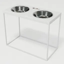 Hollky Base XL40 — миски на підставці для великих собак (2 × 1,8 л, висота 40 см) - мініатюра 2