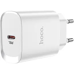 Мережевий зарядний пристрій Hoco N14 PD 20w White (745026) [81006] - мініатюра 7