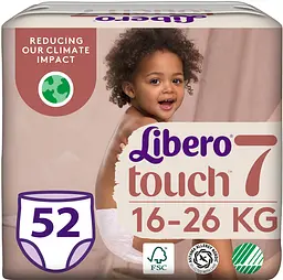 Підгузки трусики Libero Touch Pants 7 (16-26 кг), 52 шт.