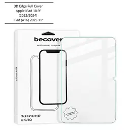 Скло захисне BeCover 3D Edge Full Cover Apple iPad 10.9" (2022/2024) / iPad (A16) 2025 11" (714773) - мініатюра 5