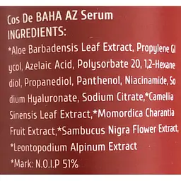 Сироватка для обличчя Cos de BAHA Azelaic Acid 10 Serum 30 мл - мініатюра 4