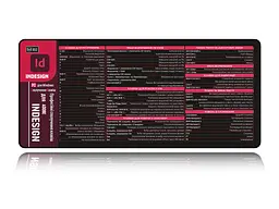 Великий килимок для мишки WorkPlaceShop Поєднання клавіш для InDesign 900 x 400 мм