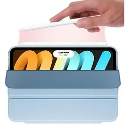 Чохол-книжка BeCover Tri Fold Soft TPU для Apple iPad Mini 7 2024 Light Blue (712447) - мініатюра 5