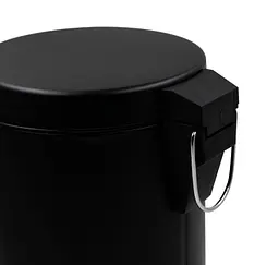Відро для сміття кругле Zerix Solo-TC0105 Black 5 л чорне (ZX5898) - мініатюра 5