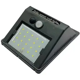 Вуличний настінний світильник 30 LED квадратний на сонячній батареї