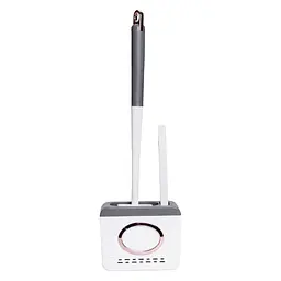 Комплект аксесуарів для туалету з підставкою, темно-сірий Household Cleaning Products HP-35015-48DG - мініатюра 6