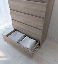 Комод в спальню MebelStar Нео 4Ш 80x43x98 см Трюфель (MBS-1073) - мініатюра 3