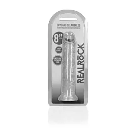 Фалоімітатор RealRock Crystal Clear 8'' 22 см (прозорий) - мініатюра 4