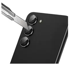 Захисне скло на камеру DK для Samsung Galaxy A34 A346 Lens Metal Ring Eagle Eye 015722 black 2 шт. - мініатюра 4