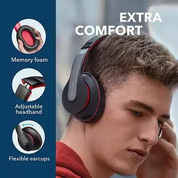 Bluetooth навушники Anker Soundcore Life Q10 black-red - мініатюра 6