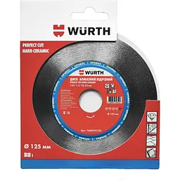 Диск відрізний Wurth Perfect Cut Hard ceramic алмазний 125x22.23x1.5x25 мм (1668435125) - мініатюра 3