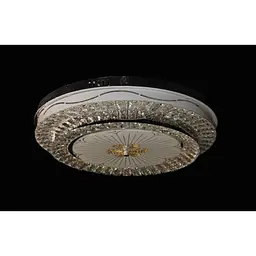 LED світлодіодна люстра светильнк зі стразами кругла Linisoln 6002/2 - мініатюра 5