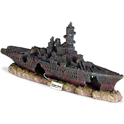 Декорація затонулий корабель Kruger Meier Battleship 23x5x11 см (24411) - мініатюра 5