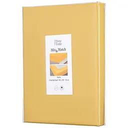 Простирадло на резинці Ardesto Mix & Match сатин 180x200+30 см жовте (ART1820FSS) - мініатюра 7