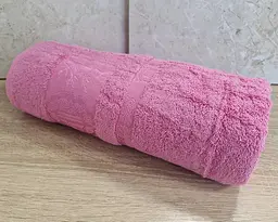 Турецький бамбуковий махровий рушник Zeron 70х140 Bamboo Pink - мініатюра 3