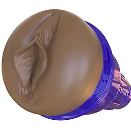 Мастурбатор-вагіна Fleshlight Boost Bang Medium Dark Flesh, плаваючі кільця Turbo Tech - мініатюра 3