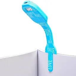 Закладка-ліхтарик Flexilight Rechargeable Класика Синій стиль 14.7x3.6x1.3 см блакитна (FLRBW) - мініатюра 5