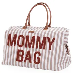 Сумка Childhome Mommy bag stripes nude/terracotta (CWMBBSTNR) - мініатюра 2