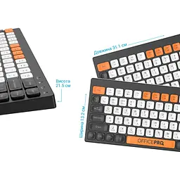 Клавіатура OfficePro SK955 Black [128850] - мініатюра 9