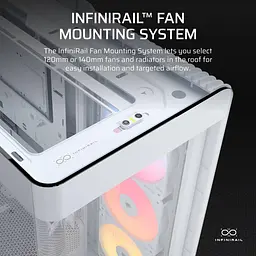 Корпус Corsair FRAME 4500X LX-R RGB Tempered Glass без БП White (CC-9011317-WW) - мініатюра 15