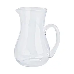Глечик Cali з товстого скла фігурний 1.2 л, прозорий TS Kitchen HP575