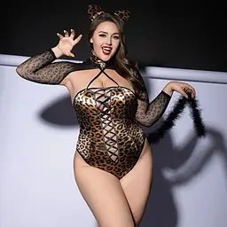 Еротичний костюм кішечки JSY P61127 Plus Size - мініатюра 2