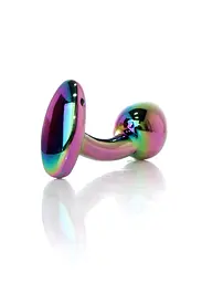 Анальна пробка - Jewellery Multicolour Curved Plug L - мініатюра 5