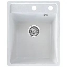 Мийка кухонна Valetti 85C гранітна 510х410 мм біла - мініатюра 6