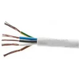Кабель Одескабель ПВСм 4x10,0+1x10,0 білий
