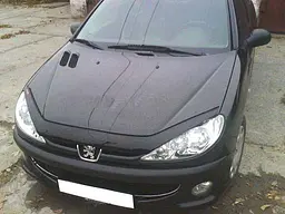 Дефлектор капоту мухобійка для Peugeot 206 1998-