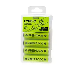 Акумулятори Remax AA02 Rechargeable USB Lithium Battery 830mAh 4 pcs set - мініатюра 2
