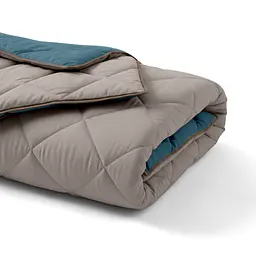Покривало стьобане двостороннє Cosas Ocean Sand 110х140 см (Blanket_68Sky_84Quartz_kt_15Espresso_110x140) - мініатюра 6