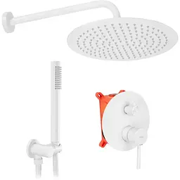 Душова система прихованого монтажу Rea Lungo + Box white matt REA-P8540, Білий матовий
