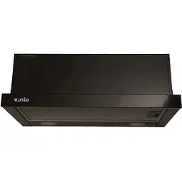 Витяжка телескопічна Ventolux Garda 60 BK (700) LED - мініатюра 2