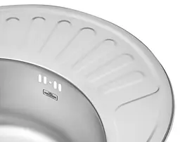 Кухонна мийка Kroner KRP Satin - 5745 (0,8 мм) (CV022775) - мініатюра 4