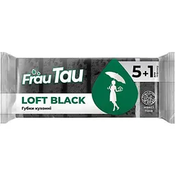 Губки кухонні FRAU TAU 6шт Loft Black