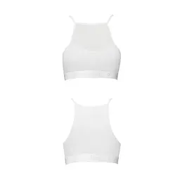 Спортивний топ з прозорою вставкою Passion PS006 TOP M, white
